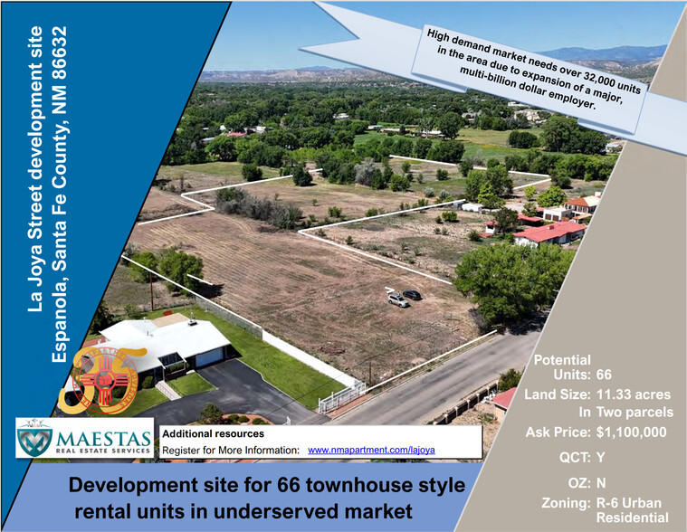 Primary Photo Of 1000 La Joya St, Espanola Land For Sale