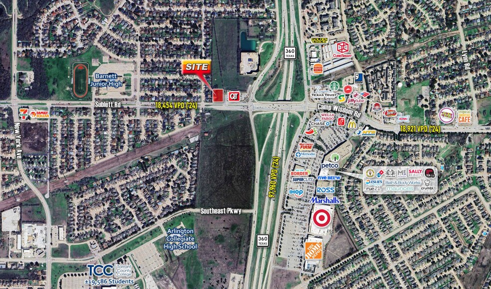 More Photos Of NWQ TX-360 & SUBLETT Rd, Arlington Land For Sale