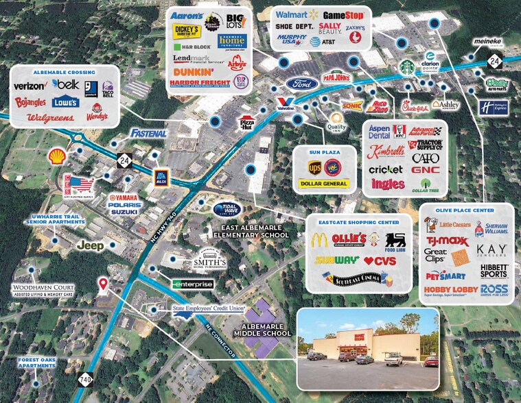 More Photos Of 210 Highway 740 Byp E, Albemarle Freestanding For Sale