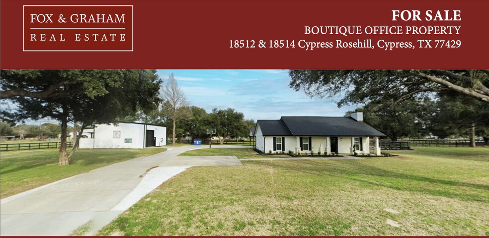 Primary Photo Of 18512 Cypress Rosehill Rd, Cypress Office Residential For Sale