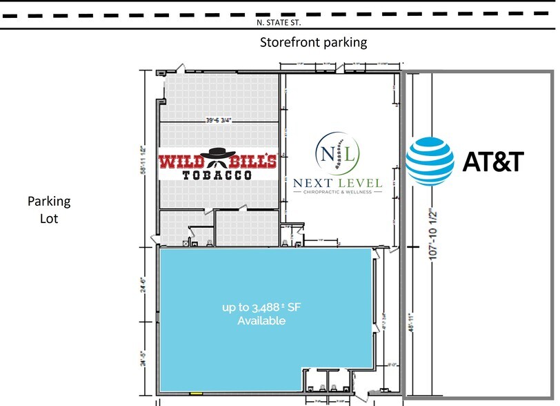 More Photos Of 615-625 N State St, Caro Drugstore For Lease
