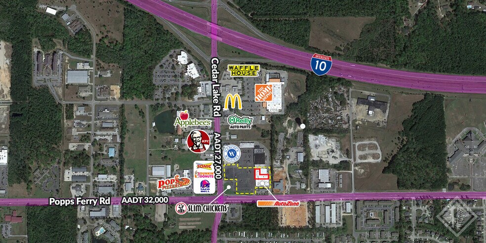 More Photos Of 920 Cedar Lake Rd, Biloxi Storefront For Lease