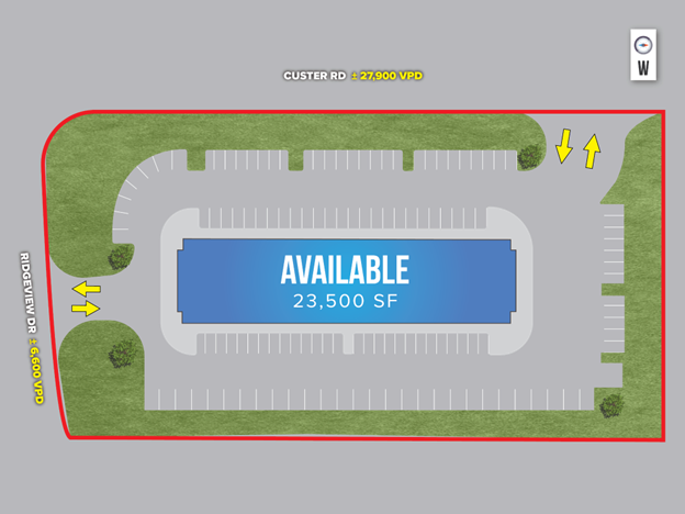 More Photos Of NEQ Ridgeview & Custer, Allen General Retail For Sale