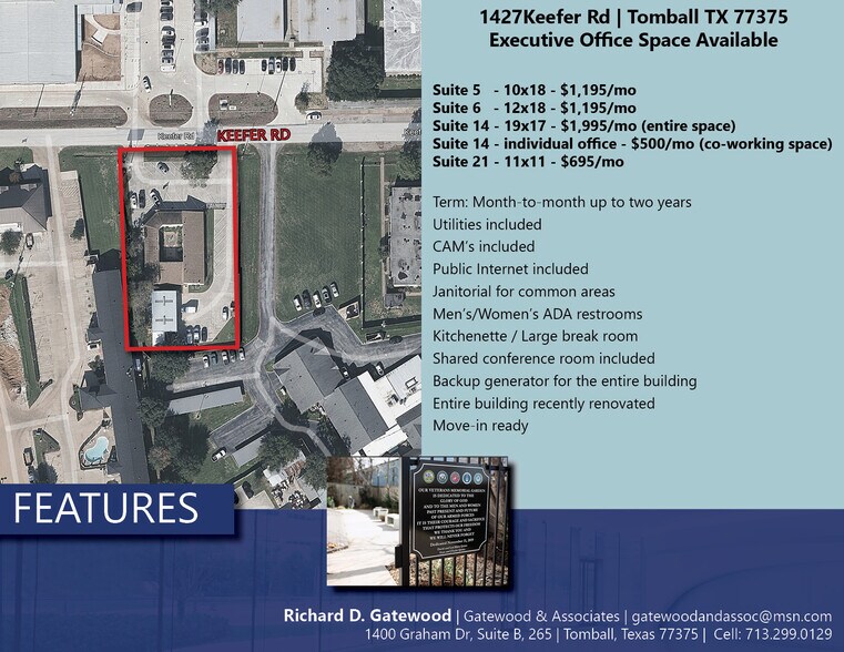 More Photos Of 1427 Keefer Rd, Tomball Office For Lease