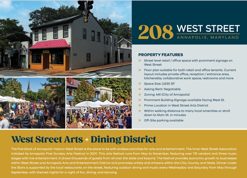 More Photos Of 208 West St, Annapolis Storefront Retail Office For Lease