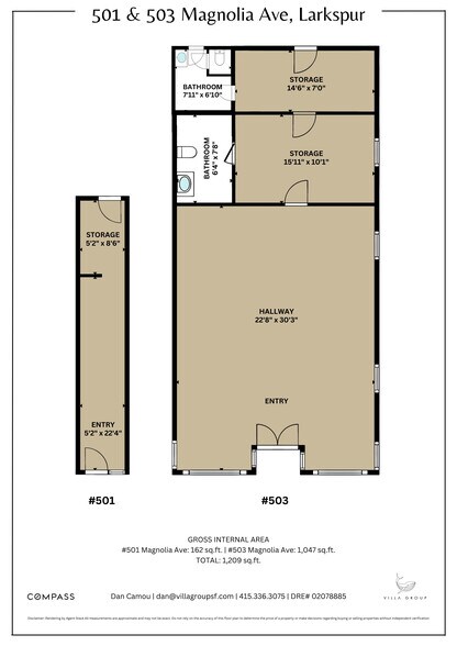 More Photos Of 499-503 Magnolia Ave, Larkspur Storefront Retail Residential For Sale