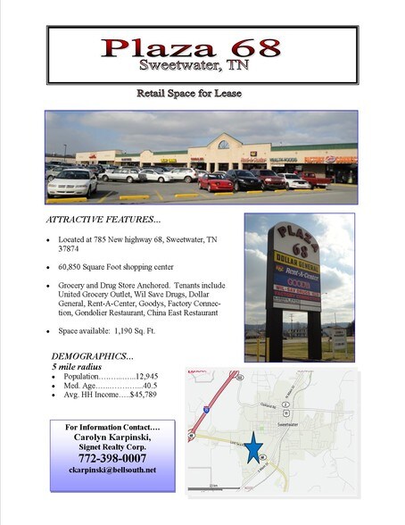 Primary Photo Of 785-801 New Highway 68, Sweetwater Unknown For Lease