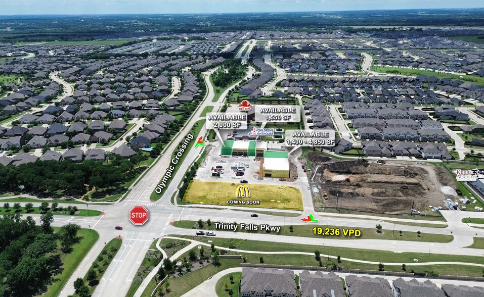 More Photos Of NWQ of Trinity Falls Pkwy & Olympic Crossing, McKinney Freestanding For Lease