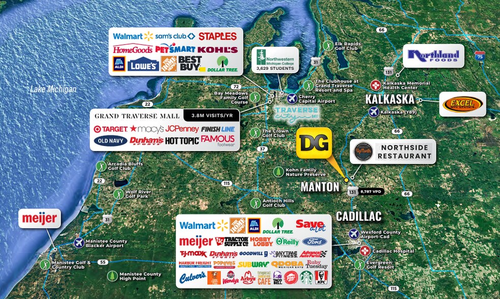 More Photos Of 5885 US-131 BUS, Manton Freestanding For Sale