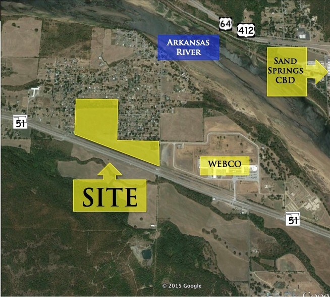 Primary Photo Of 14510 W Highway 51, Sand Springs Land For Sale