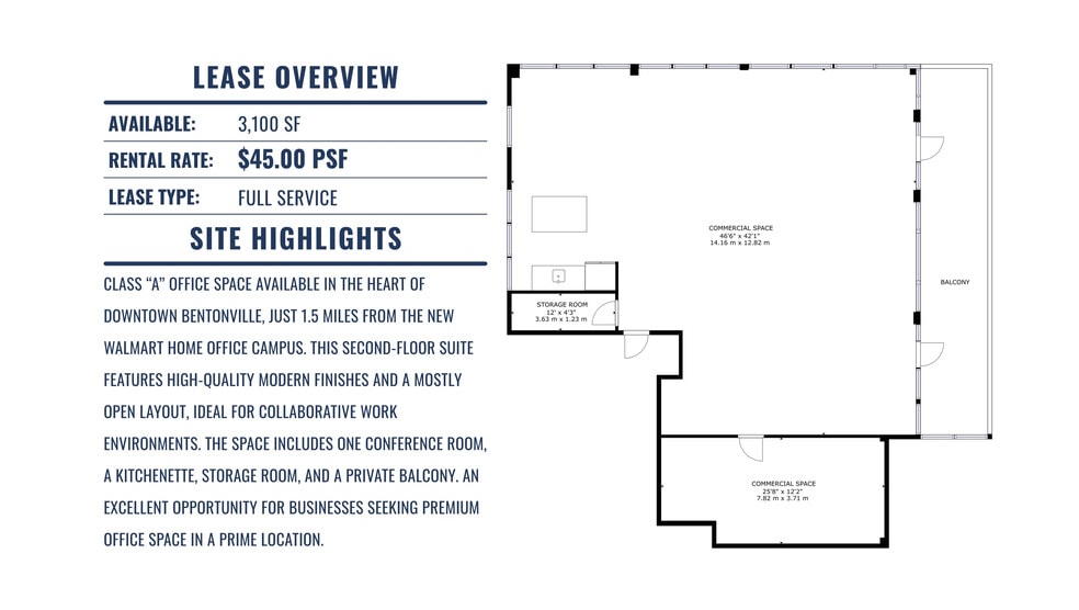 More Photos Of 402 SW A St, Bentonville Bank For Lease