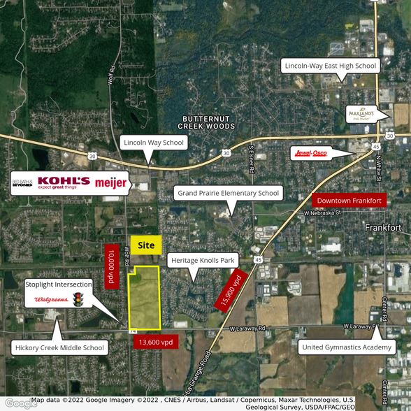 Primary Photo Of NEC Laraway & Wolf Rd, Frankfort Land For Sale