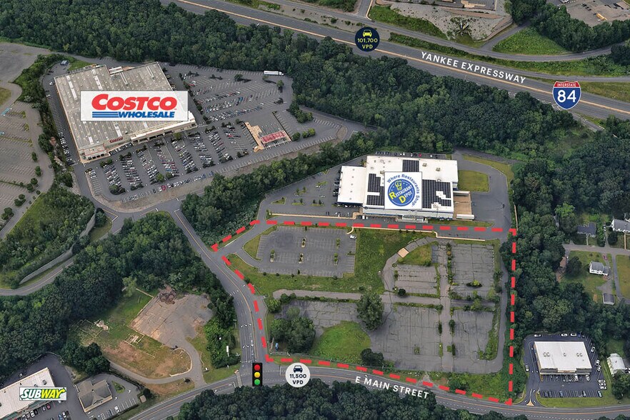 Primary Photo Of 3580 E Main St, Waterbury Land For Sale