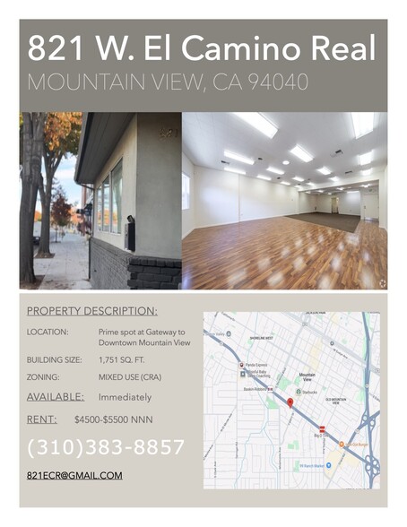 Primary Photo Of 821 W El Camino Real, Mountain View Flex For Lease