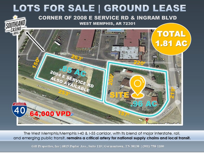 More Photos Of 2008 N Service Rd, West Memphis Freestanding For Sale
