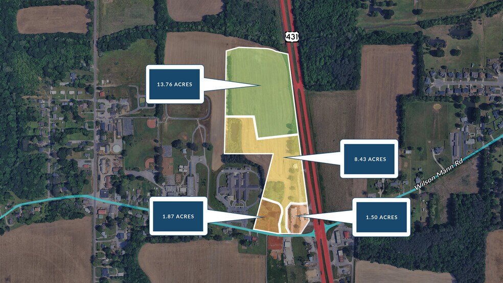 More Photos Of Wilson Mann Rd and 431 S - Owens Cross Roads hwy, Owens Cross Roads Land For Sale