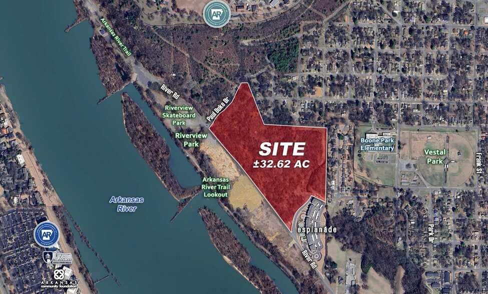 Primary Photo Of 32.62 Acres on River Road, North Little Rock Land For Sale