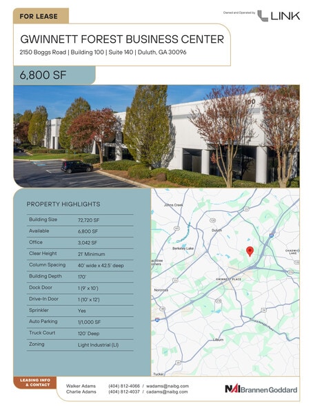 Primary Photo Of 2150 Boggs Rd, Duluth Distribution For Lease