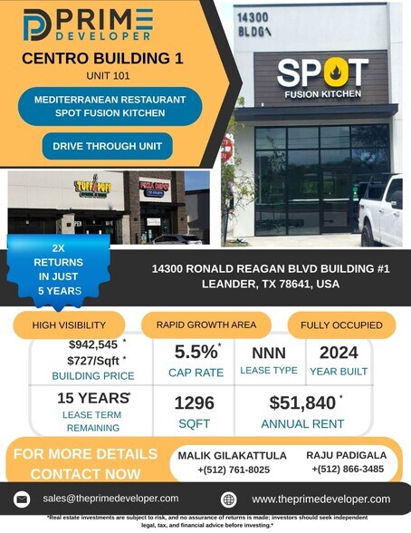 More Photos Of 14300 Ronald Reagan Blvd, Cedar Park Storefront For Sale