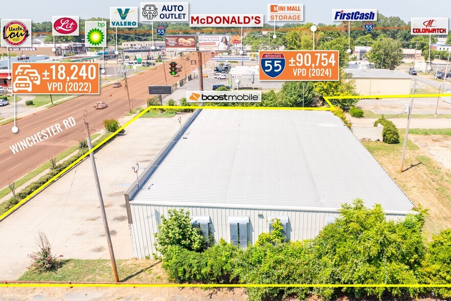 More Photos Of 1760 Winchester Rd, Memphis Freestanding For Sale