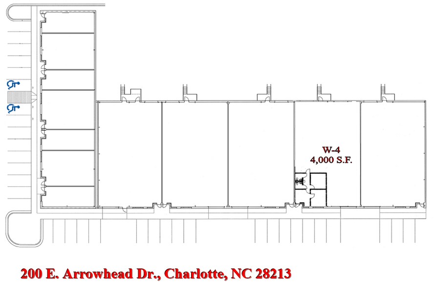 More Photos Of 200 E Arrowhead Dr, Charlotte Showroom For Lease