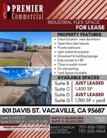 More Photos Of 801 Davis St, Vacaville Warehouse For Lease