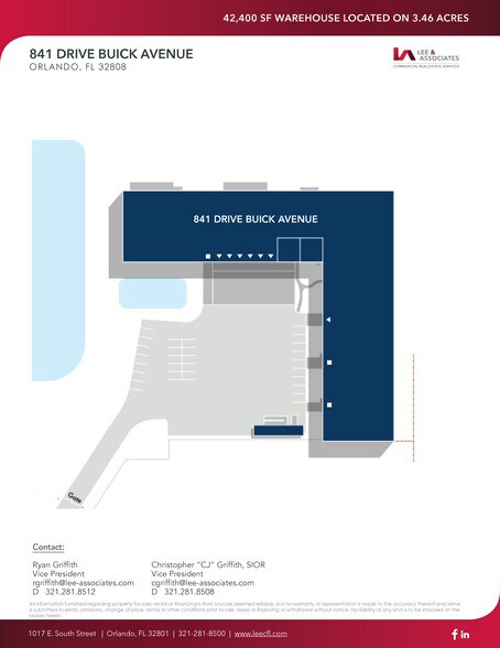 More Photos Of 841 Drive Buick Ave, Orlando Warehouse For Lease