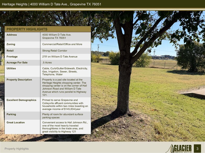 More Photos Of 4100 William D Tate Ave, Grapevine Land For Sale