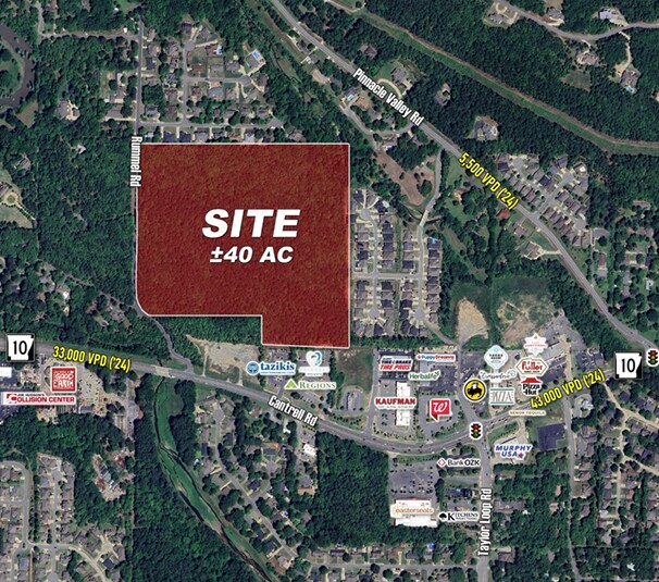 Primary Photo Of 40± Acres, NEQ Cantrell Rd & Rummel Rd, Little Rock Land For Sale