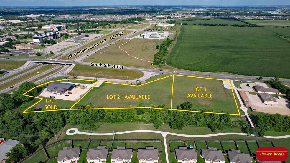 More Photos Of SW HK Dodgen Loop 363 & S 5th St @ State Hwy 36, Temple Land For Sale