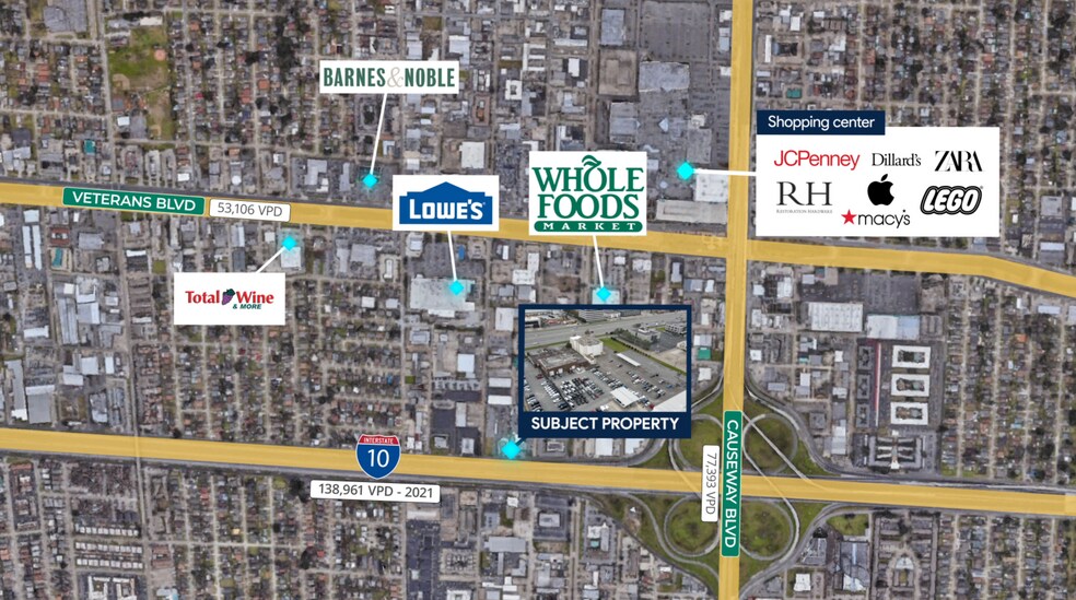 More Photos Of 3529-3545 N I-10 Service Rd, Metairie Land For Sale