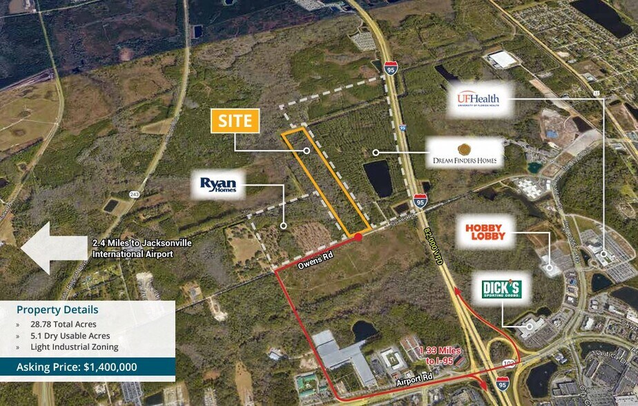 Owens Rd, Jacksonville, FL 32218 Land For Sale