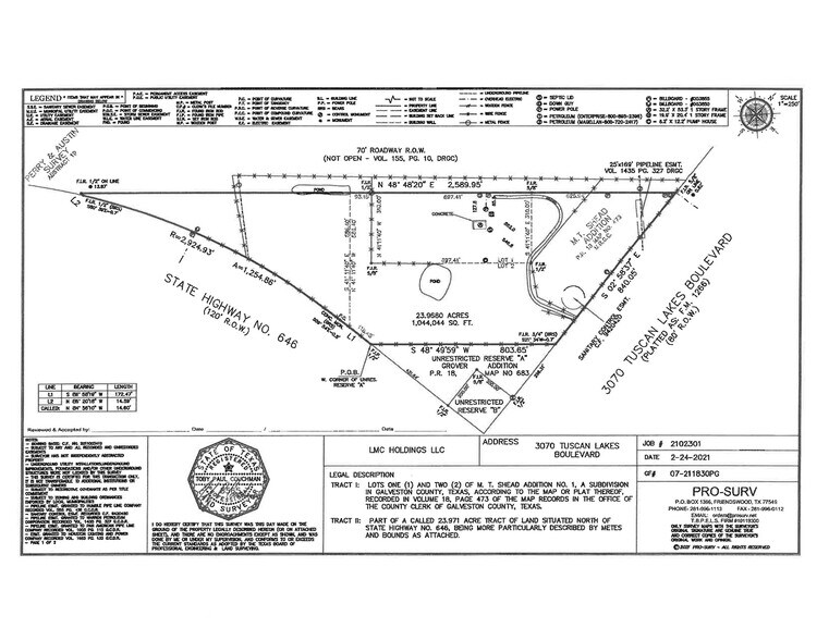 More Photos Of 3070 Tuscan Lakes Blvd, League City Land For Sale
