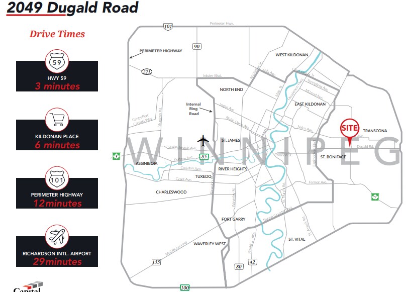 More Photos Of 2049 Dugald Rd, Winnipeg Land For Lease