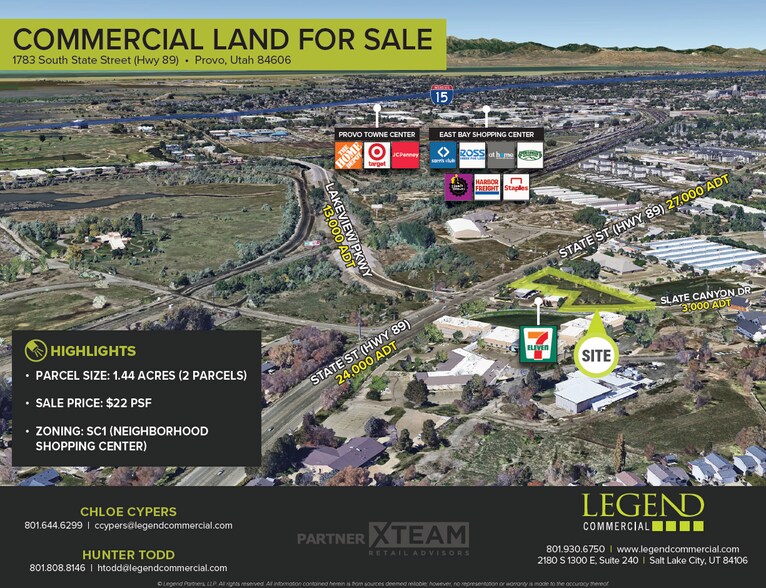 Primary Photo Of 1783 State St, Provo Land For Sale