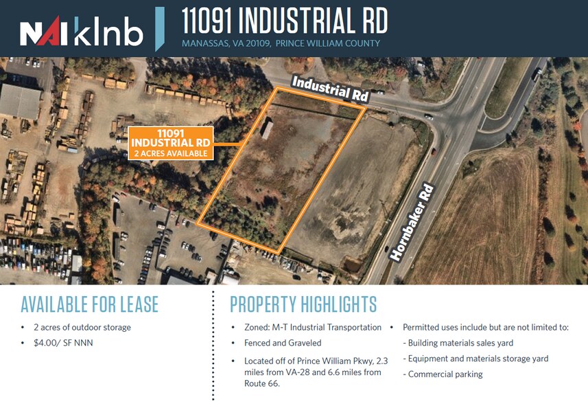 Primary Photo Of 11091 Industrial Rd, Manassas Land For Lease