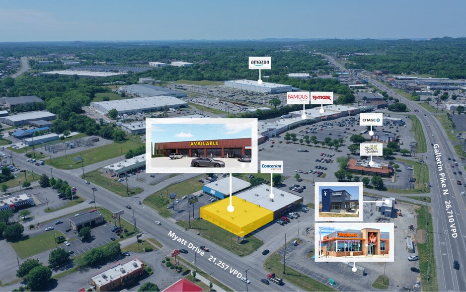 More Photos Of 1717-1719 Gallatin Rd, Madison Freestanding For Lease