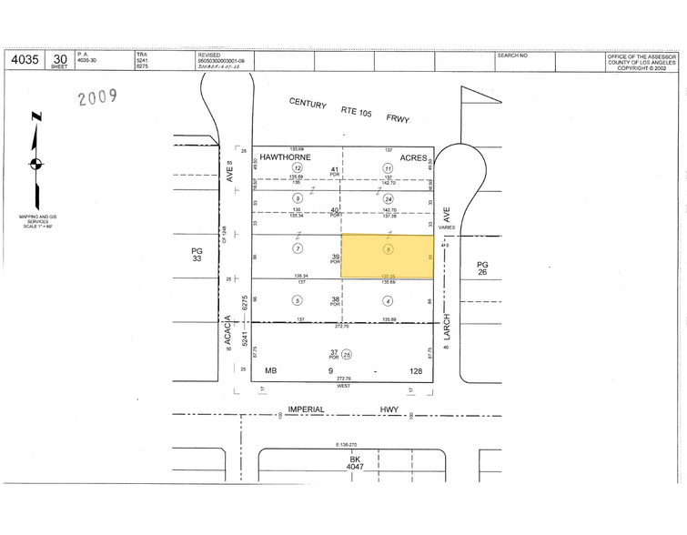 Primary Photo Of 11319 Larch Ave, Inglewood Land For Sale