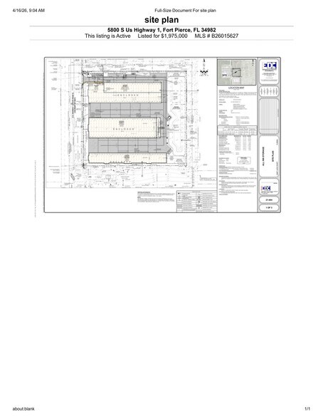 More Photos Of 5800 US 1 Hwy, Fort Pierce Land For Sale