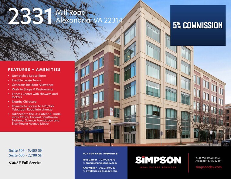 Primary Photo Of 2331 Mill Rd, Alexandria Office For Lease