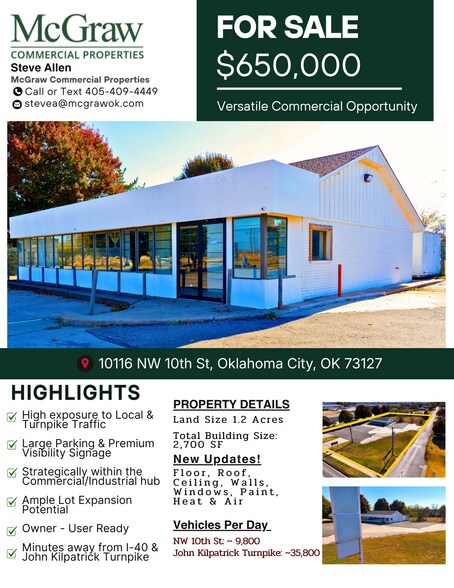 Primary Photo Of 10116 NW 10th St, Oklahoma City Storefront For Sale