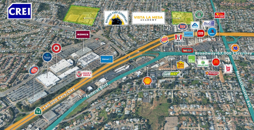 More Photos Of 7060 Broadway, Lemon Grove Fast Food For Lease