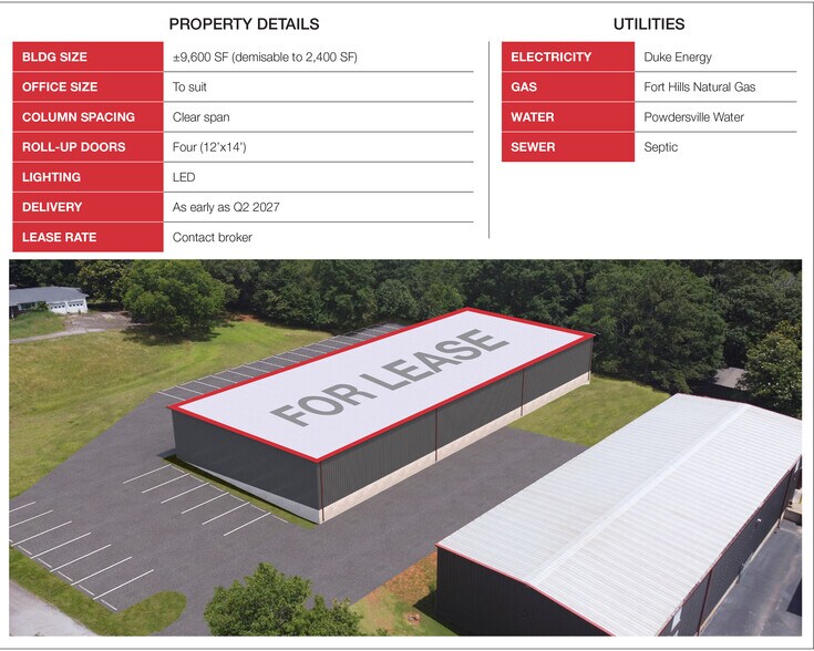 More Photos Of 104 Propes Dr, Piedmont Warehouse For Lease