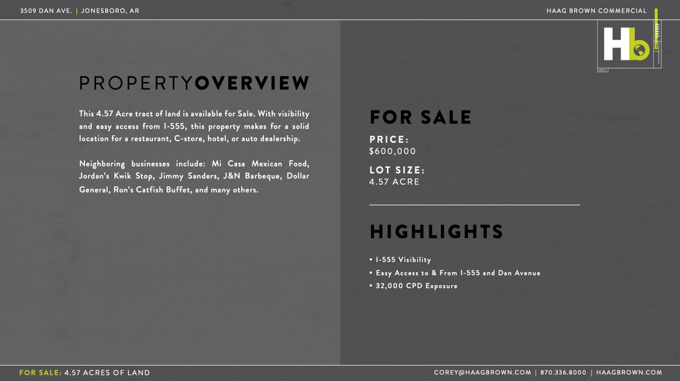 More Photos Of 3509 Dan Ave, Bono Land For Sale