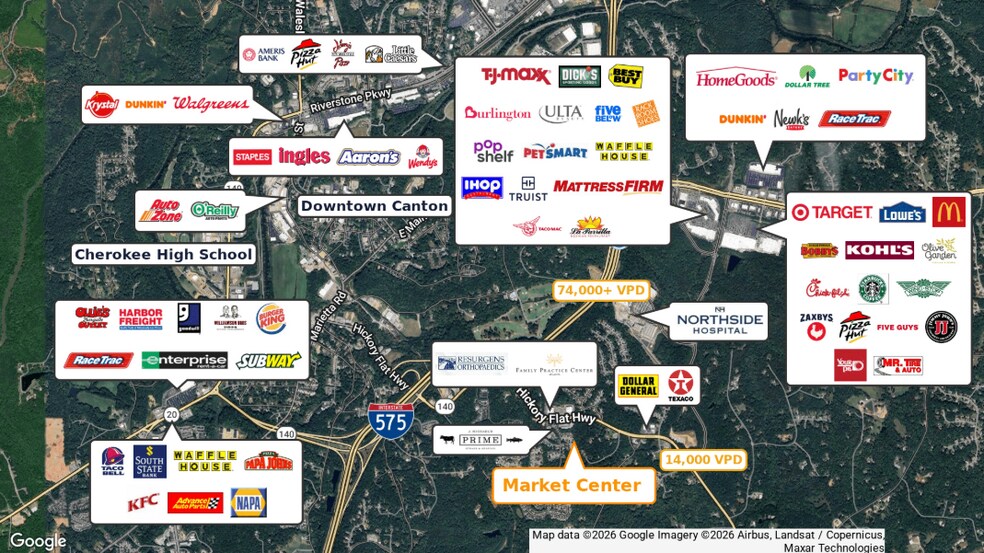 More Photos Of 111 Mountain Vista Rd, Canton General Retail For Sale