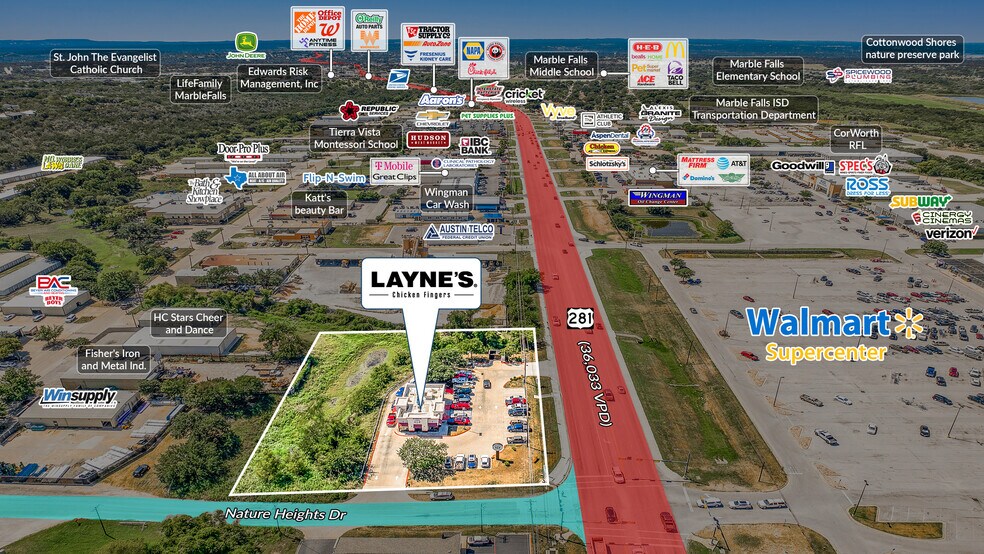 More Photos Of 2711 Us Highway 281, Marble Falls General Retail For Sale