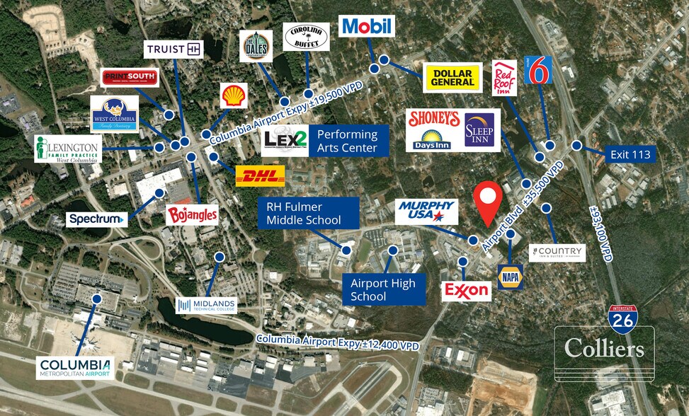 More Photos Of 2230 Airport Blvd, West Columbia Land For Sale