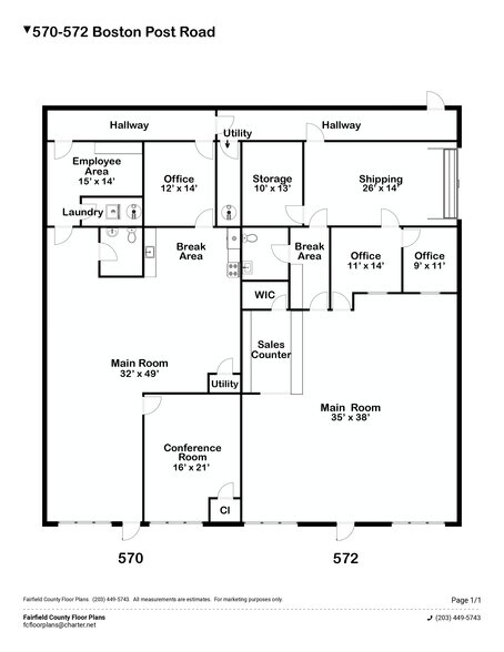 More Photos Of 570-572 Boston Post Rd, Milford Storefront Retail Office For Sale