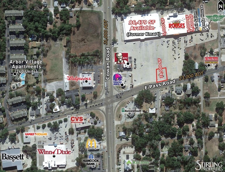 More Photos Of 1307-1355 E Pass Rd, Gulfport Storefront For Lease
