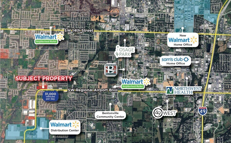 More Photos Of SW Regional Airport Blvd @ Greenhouse Road, Bentonville Land For Sale